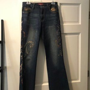 Azita Decorative Jeans, Size 6